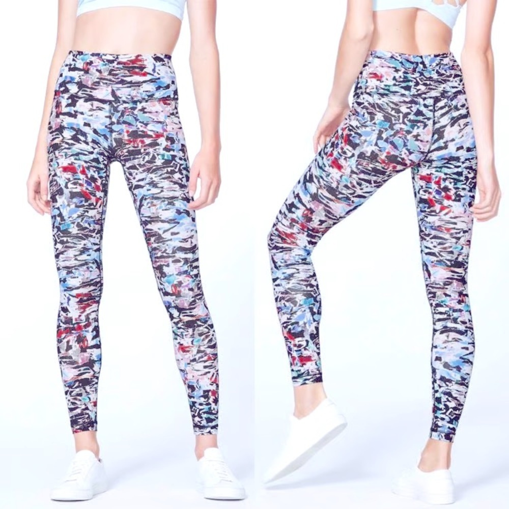 Lululemon Athletica vibrated multicolored Leggings high rise streamlined